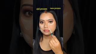 Old proses concealer vs new proses concealer shortsvideo makeuptutorial makeover hack [upl. by Yssej]