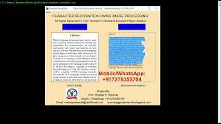 Character Recognition Using Python Opencv  Optical Character Detection Using Deep Learning [upl. by Yebba]