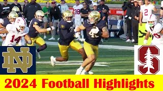 Weather Delay Stanford vs 11 Notre Dame Football Game Highlights 10 12 2024 [upl. by Terencio]