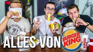 ALLE BURGER VON BURGER KING ESSEN  CHALLENGE [upl. by Aicnarf]