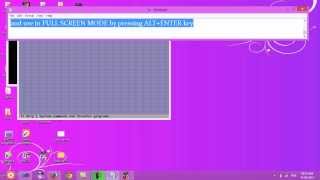 How to install Turbo C on Windows 8 64 bit 32 bit full screen mode [upl. by Irihs909]