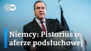 Minister obrony o aferze podsłuchowej „Zaufanie NATO do Niemiec nie zostało naruszone“ [upl. by Nesmat490]