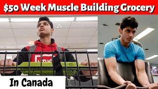 50 Week Muscle Building Grocery Shopping In Canada 🇨🇦 [upl. by Aderfla396]