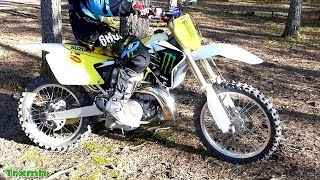 Suzuki RM 250 FMF Fatty Pipe First Test [upl. by Marj]