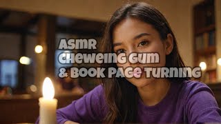 ASMR Chewing gum mouth sounds amp page turning  No talking [upl. by Lerak]