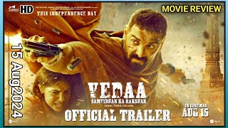 VEDAA TRAILER REVIEWVEDAA MOVIE TRAILERREACTIONtrending bollywood review yt youtube [upl. by Rima]