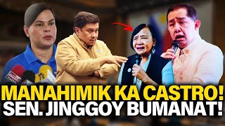 SEN JINGGOY SINUPLAK SI CASTRO BANAT NI SEN ROBIN KAY CASTRO GRACE POE BISTADO [upl. by Esra]