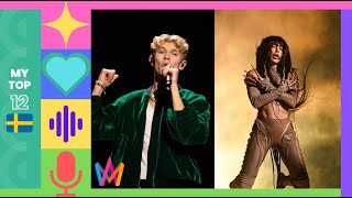 Melodifestivalen 2023 🇸🇪  My top 12 Grand Final [upl. by Lenneuq101]