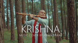 Krish Theme  Krishna Theme  Shri Krishna Govinda Hare Murari Soulful Flute Cover by Kiran Baral [upl. by Firooc]