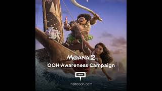 Disney Animation Movie Moana 2 Colors Dubai’s Digital Screens [upl. by Avraham]