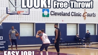 NBA Cavaliers Shooting Machine Kyle Korver UPGRADE Tristan Thompson Free Throw Skills [upl. by Longwood]