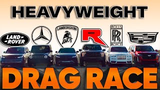 Raptor R vs Cullinan Urus G63 AMG Escalade V Range Rover — Cammisa Ultimate Drag Race Replay [upl. by Beauvais]