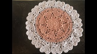 Tuto napperon coeur au crochet [upl. by Thurmond]