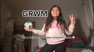 GRWM for a ￼ California College volleyball game 🏐Volleyball VolleyballGame California College ￼￼ [upl. by Bobbee]