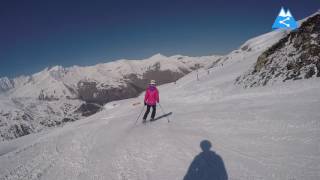 France Valloire piste Primevere [upl. by Tacy672]