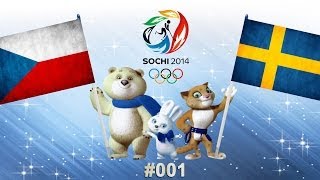 Olympia 2014 Sotchi 001  Tschechien  Schweden [upl. by Faunie964]