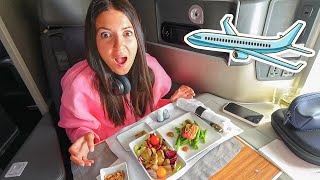 Andiamo a NEW YORK Vlog in AEREO in BUSINESS CLASS [upl. by Burrton]