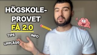 Så Skriver Du 20 På Högskoleprovet [upl. by Atyekram507]