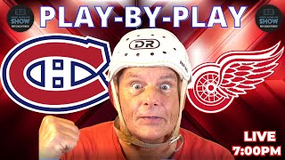 NHL GAME PLAY BY PLAY CANADIENS VS RED WINGS [upl. by Jennie]