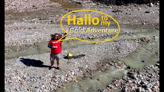 Just a little taste of my new video  Gold Prospecting in AustriaGoldwaschen in Österreich Drone 4k [upl. by Lac]