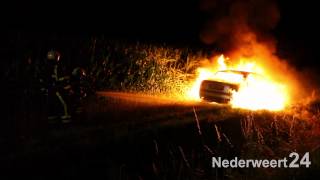 Autobrand Kruisstraat Nederweert Eind [upl. by Coppins]