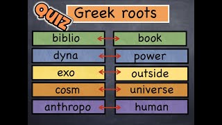 Common Greek Roots You Have To Know  Cheat Sheet [upl. by Goldberg633]