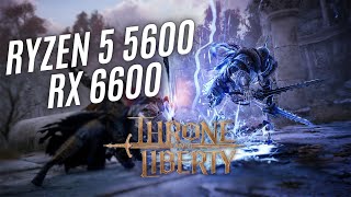 Ryzen 5 5600  RX 6600 180hz Throne and Liberty BENCHMARK 2024 [upl. by Oiramej897]