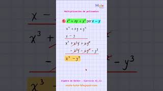 Multiplicación de polinomios Algebra de Baldor Ejercicio 421 [upl. by Alacim]