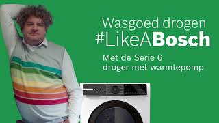 Energiezuinig drogen met Bosch Serie 6 warmtepompdroger [upl. by Htaek]