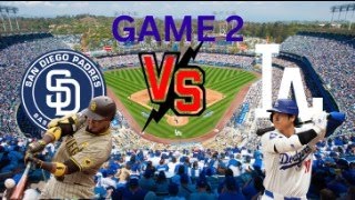 San Diego Padres vs Los Angeles Dodgers Live Game Reaction amp Breakdown Game 2 [upl. by Bealle]