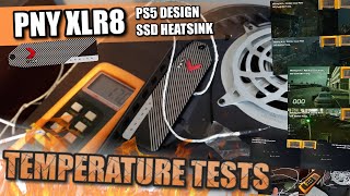 PNY XLR8 PS5 SSD Heatsink  TEMPERATURE TESTS [upl. by Deming]