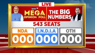 Mega Opinion Poll LIVE  Will NDA Cross The 400 Mark  Congress Vs BJP  Lok Sabha Elections 2024 [upl. by Mayworm]