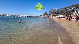 Puerto Rico GRAN CANARIA 16 June 2024  Beach walk along the water’s edge  Canary Islands 🌴 [upl. by Yraunaj]