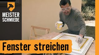 Holzfenster streichen  HORNBACH Meisterschmiede [upl. by Ayiram587]