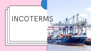 S  2 INCOTERMS  EXWORKS FOB CIF CFR [upl. by Gavrila]