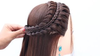 top cutesy hairstyle for birthday girl  open hairstyle for party  hair style girl [upl. by Desai348]