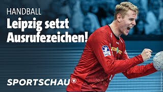 SC DHfK Leipzig  TVB Stuttgart Highlights Handball Bundesliga l Sportschau [upl. by Leibrag]