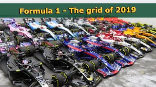 Formula 1  The grid of 2019  Minichamps Spark Looksmart F1 143 model car review [upl. by Akitahs]