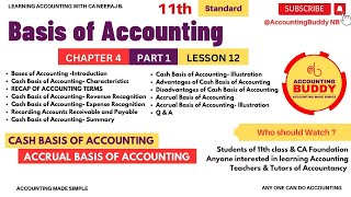 Basis of Accounting Lesson12 Chapter4 Part1 [upl. by Terag]