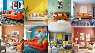 60 living room colors combinations  Living room wall decorating ideas  Hall colours paints [upl. by Eirameinna]