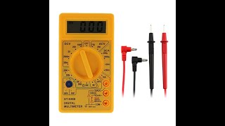 Multimètre numérique DT 830B Électrique Voltmètre Ampèremètre Ohm Testeur Ohmmètre [upl. by Atibat]