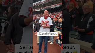 SVP was trying to get Orioles legend Cal Ripken Jr involved 😂 [upl. by Nnylyak]