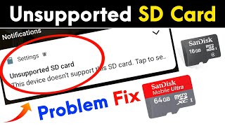 How To Fix Unsupported SD Card  Unsupported SD Card Ko Format Kaise Kare  Unsupported SD Card Fix [upl. by Arres]