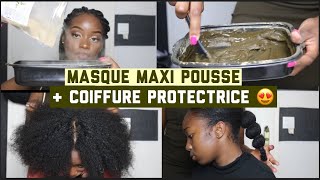 LES POUDRES INDIENNES POUR UNE MAXI POUSSE  DIY MASQUE FORTIFIANTCOIFFURE PROTECTRICE  ADA NMZ [upl. by Lat]