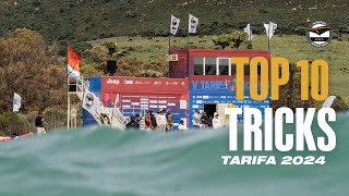 Top 10 Tricks  GWA Wingfoil World Cup 2024 Tarifa 2024 [upl. by Asselem154]