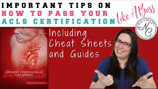 ACLS CERTIFICATION  IMPORTANT TIPS TO PASS THE ACLS CERTIFICATION LIKE A BOSS CHEAT SHEET GUIDE [upl. by Sherrod]