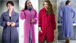 very Trending and stylish crochet coat design ideas [upl. by Redfield]