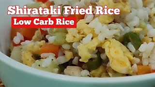 How to Cook Shirataki Fried Rice Low Carb Rice [upl. by Corvin]