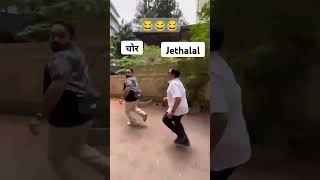 catch thief comedy tmkocold funny tamkoc jetharam dance tmkoccomedy [upl. by Hcir256]