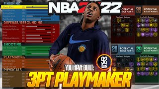 DO NOT MAKE YOUR NBA 2K22 SLASHER BUILD WITHOUT WATCHING THIS VIDEO 🔥 BEST 3PT PLAYMAKER BUILD 2K22 [upl. by Samalla]